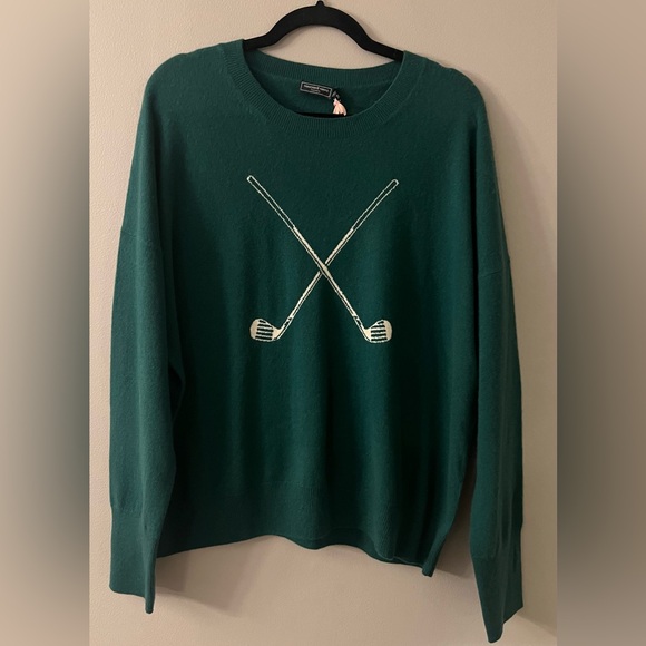 Vineyard Vines Sweaters - 🆕 Vineyard Vines 100% Cashmere Turf Green Sweater